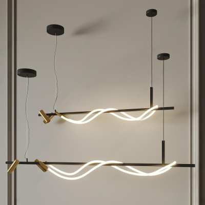 现代吊灯3D模型下载